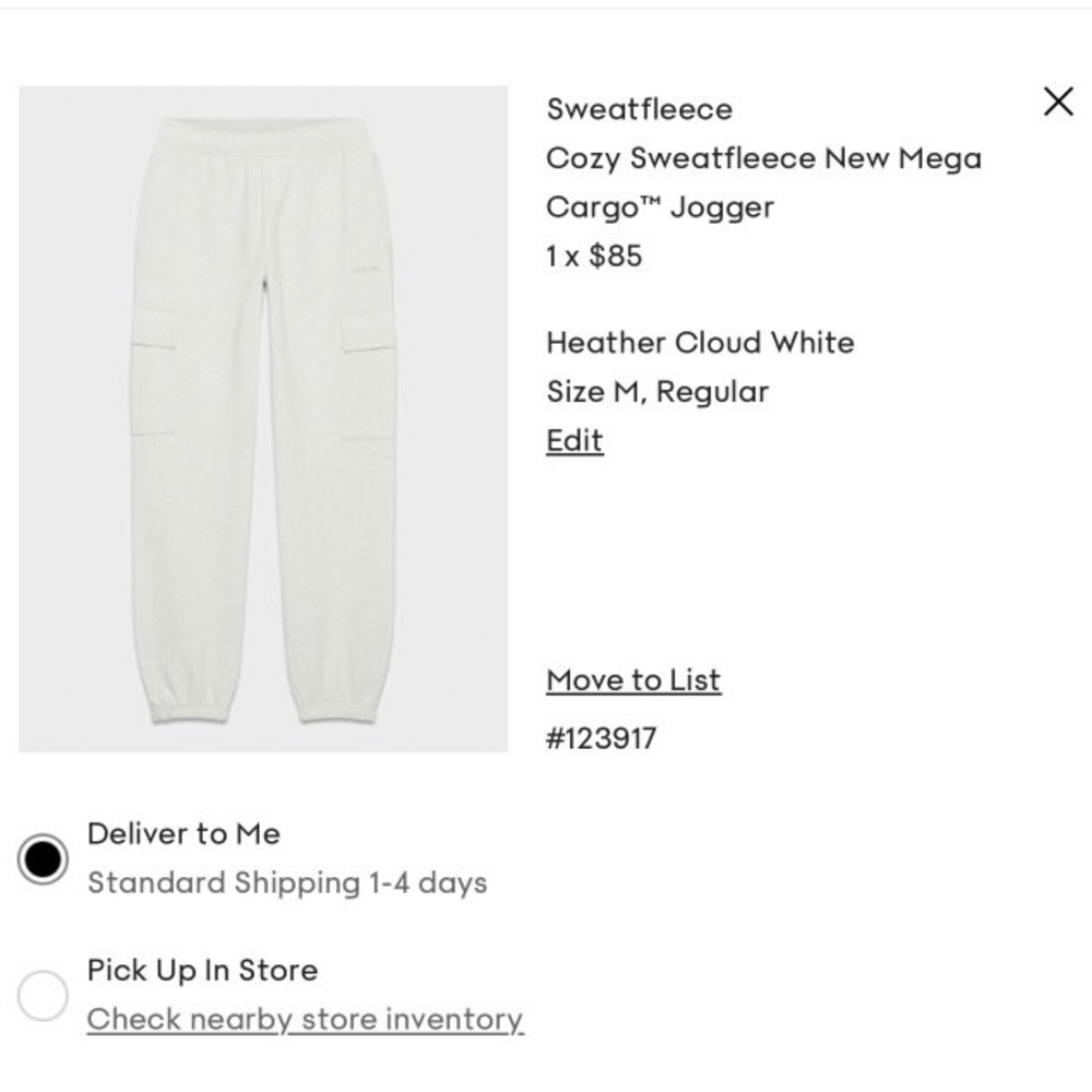 Aritzia cargo Jogger Pants